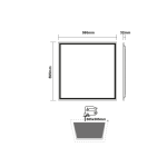LED PANEL 48W 595X595X32mm 3000K 4600Lm 230V AC Ra80 - Image 2
