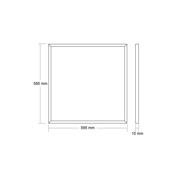 LED SLIMPANEL UGR<16 48W 595x595x10mm 4000K 3900Lm RA80 230V - Image 2