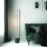 ΕΠΙΔΑΠΕΔΙΟ Φ/Σ LED 35W 3000K 2800LM AELIA ΜΑΥΡΟ ΜΕΤ/ΚΟ IP20 20,5X14XH150CM - Image 2