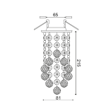 ΣΠΟΤ MR16 ΜΕ ΚΡΥΣΤΑΛΛΑ 230X90mm MORIA - Image 2