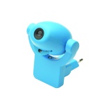 LED ΠΡΟΤΖΕΚΤΟΡΑΣ ΛΑΜΠΑΚΙ ΝΥΚΤΟΣ 0,7W 6 ΠΑΡΑΣΤΑΣΕΩΝ, ΑΙΣΘΗΤΗΡΑ, ΜΠΛΕ ΠΛΑΣΤΙΚΟ 230V IP20