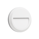 LED WALL ROUND LUMINAIRE WHITE 230V AC IP65 1.5W 3000K 100LM RA80