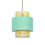 ΚΡΕΜΑΣΤΟ ΦΩΤΙΣΤΙΚΟ 1ΧΕ27 NISYROS ΒΕΡΑΜΑΝ ΥΦΑΣΜΑ+ΨΑΘΑ ΡΑΤΑΝ D30XH150CM