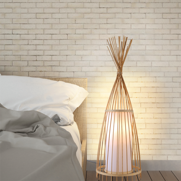 ΕΠΙΔΑΠΕΔΙΟ Φ/Σ 1ΧΕ27 BAMBOO D30XH100CM SERIFOS - Image 2