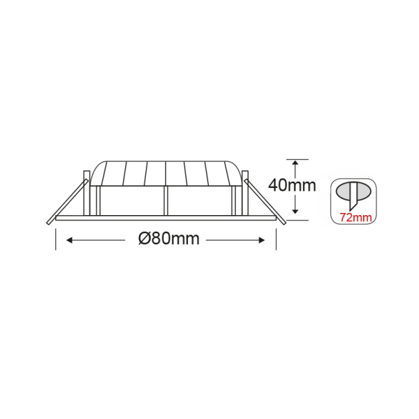 ROUND N.MAT MOV. LED SPOT 6W 6000K 440Lm COB 230V 60° Ra80 - Image 2