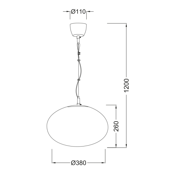 ΜΠΑΛΑ ΕΛΛΕΙΨΟΕΙΔΗΣ Φ38 ΟΠΑΛ LUNA - Image 2