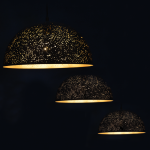 ΚΡΕΜΑΣΤΟ ΦΩΤΙΣΤΙΚΟ 1ΧΕ27 ΜΕΤΑΛ. ΜΑΥΡΟΟΡΕΙΧΑΛ ΔΙΑΒΡΩΜΕΝΟ Φ40ΧΗ120CM PLANETARIO - Image 2