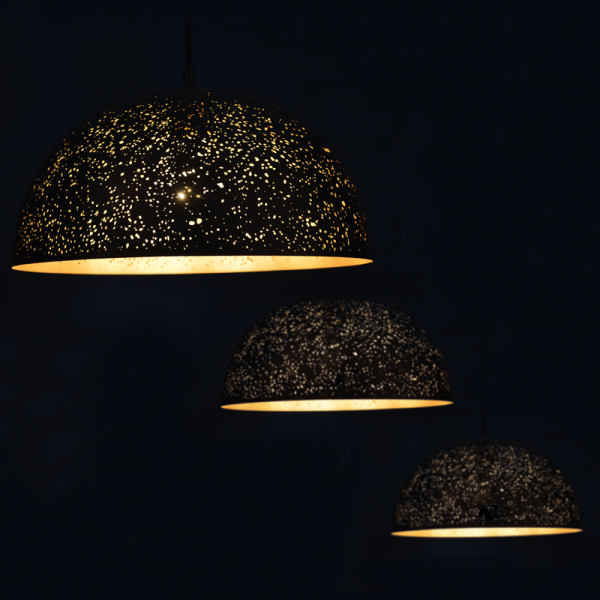 ΚΡΕΜΑΣΤΟ ΦΩΤΙΣΤΙΚΟ 1ΧΕ27 ΜΕΤΑΛ. ΜΑΥΡΟΟΡΕΙΧΑΛ ΔΙΑΒΡΩΜΕΝΟ Φ40ΧΗ120CM PLANETARIO - Image 2