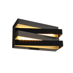 ΕΠΙΤΟΙΧΟ Φ/Σ LED 12W 3000K 960LM ΜΑΥΡΟ ΜΕΤ/ΚΟ 20X11X9CM MILANO