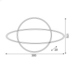 ΠΛΑΝΗΤΗΣ, 108 NEON LED ΛΑΜΠΑΚΙΑ ΜΕ ΜΠΑΤΑΡΙΑ (3xAA)/USB, KOKKINO & ΨΥΧΡΟ ΛΕΥΚΟ, IP20, 17.5x2x30cm - Image 2