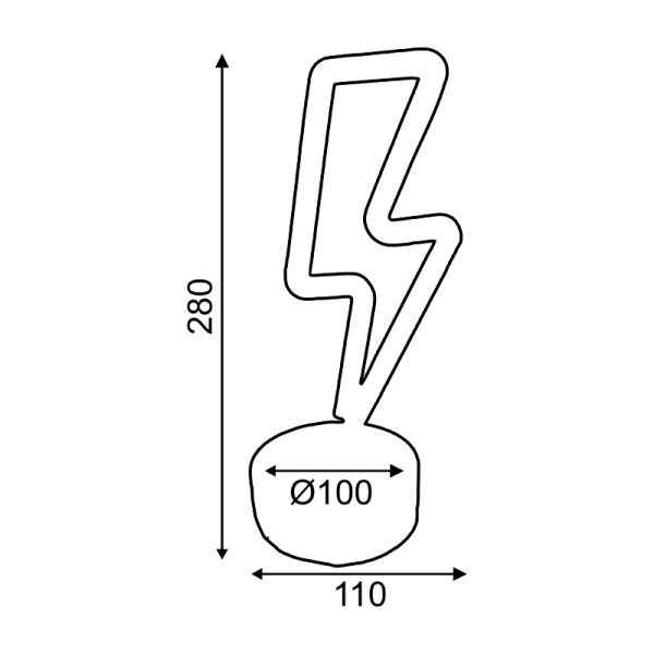ΑΣΤΡΑΠΗ, 34 NEON LED ΛΑΜΠΑΚΙΑ ΜΕ ΜΠΑΤΑΡΙΑ (3xAA)/USB, ΘΕΡΜΟ ΛΕΥΚΟ, IP20, 11x10x28cm - Image 2