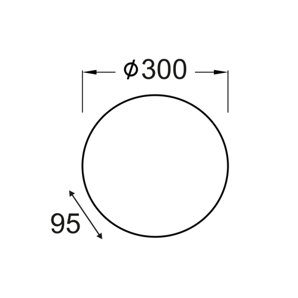ΠΛΑΦΟΝΙΕΡΑ Φ40 ΛΕΥΚΟ ΓΥΑΛΙ ALBATRE - Image 2