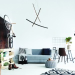 ΚΡΕΜΑΣΤΟ ΦΩΤΙΣΤΙΚΟ LED 60W 3000K 4200LM NAAVA ΜΑΥΡΟ ΑΛΟΥΜΙΝΙΟ IP20 102X15X110CM - Image 2