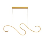 ΚΡΕΜΑΣΤΟ ΦΩΤΙΣΤΙΚΟ LED 27W 3000K 1890LM CALISTA ΧΡΥΣΟ ΑΛΟΥΜΙΝΙΟ IP20 110X6XH175CM