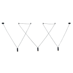 ΚΡΕΜΑΣΤΟ ΦΩΤΙΣΤΙΚΟ 3ΧG9 ΜΑΥΡΟ ΑΛΟΥΜΙΝΙΟ 3x D3,6XH13CM ΚΑΛΩΔΙΟ 6,6M 4HOOKS TERES