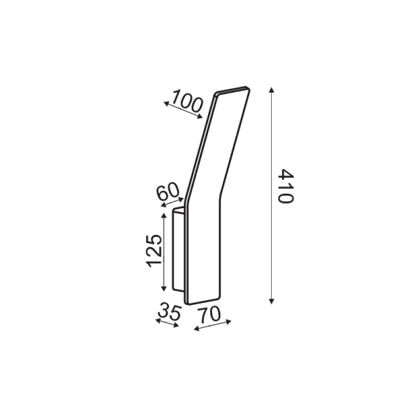 ΕΠΙΤΟΙΧΟ Φ/Σ LED 9W 3000K ΑΛΟΥΜΙΝΙΟ ΛΕΥΚΟ 40X7X12CM ZEN - Image 2