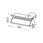 ΕΠΙΤΟΙΧΟ Φ/Σ LED 5W 3000K ΑΛΟΥΜΙΝΙΟ ΛΕΥΚΟ 16X8X5,5CM PYRAMID - Image 2