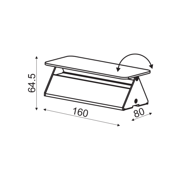ΕΠΙΤΟΙΧΟ Φ/Σ LED 5W 3000K ΑΛΟΥΜΙΝΙΟ ΛΕΥΚΟ 16X8X5,5CM PYRAMID - Image 2