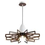 ΚΡΕΜΑΣΤΟ ΦΩΤΙΣΤΙΚΟ 1ΧE27 ΑΠΟΧΡ.ΣΚΟΥΡ ΞΥΛΟΥ MDF+ΛΕΥΚΟ ΜΕΤΑΛ Φ45XH80CM ALPS