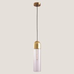ΦΩΤΙΣΤΙΚΟ ΚΡΕΜΑΣΤΟ  1XE14 MAX 8W  Φ105mm ΔΙΑΦΑΝΟ-ΧΡΥΣΟ ARTE ILLUMINA CALLIOPE