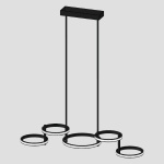 ΦΩΤΙΣΤΙΚΟ ΚΡΕΜΑΣΤΟ 5ΦΩΤΟ LED 50W 930X280X290 ΜΑΥΡΟ ARTE ILLUMINA