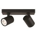 ΣΠΟΤ ΟΡΟΦΗΣ ΔΙΠΛΟ GU10 2xMax 10W S1980 ΜΑΥΡΟ ARTE ILLUMINA BRAVA