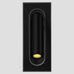 ΑΠΛΙΚΑ ΤΟΙΧΟΥ ΑΛΟΥΜΙΝΙΟΥ ΧΩΝΕΥΤΗ LED 3W 240Lm 85-265V Α170 ΜΑΥΡΗ ARTE ILLUMINA