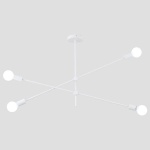 ΦΩΤΙΣΤΙΚΟ ΚΡΕΜΑΣΤΟ 4ΦΩΤΟ 4XΕ27 MAX 40W  1000X550mm ΛΕΥΚΟ ARTE ILLUMINA SKYLINE