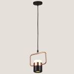 ΦΩΤΙΣΤΙΚΟ ΚΡΕΜΑΣΤΟ ΜΟΝΟΦΩΤΟ LED 3+5W 3000Κ 15.8X8X26.1 ΜΑΥΡΟ-ΧΡΥΣΟ ARTE ILLUMINA