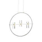 ΚΡΕΜΑΣΤΟ ΦΩΤΙΣΤΙΚΟ LED2835 12W ΧΡΩΜΙΟ ΑΛΟΥΜΙΝΙΟ 3000Κ 1080LM D53XH173CM IONIAN