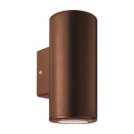 ΑΠΛΙΚΑ ΤΟΙΧΟΥ ΣΤΡΟΓΓΥΛΗ UP-DOWN ΠΛΑΣΤΙΚΗ GU10 ΑΝΤΙΚΕ ΧΑΛΚΟΥ ARTE ILLUMINA