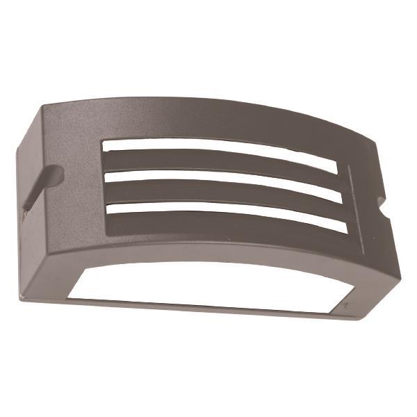 4c96c4c480ea4cac9ae7831578749180 ΑΠΛΙΚΑ ΤΟΙΧΟΥ LM04 ΟΒΑΛ E27 MAX 10W LED 220X99X100 IP54 ΓΚΡΙ PRO ARTE ILLUMINA - Image 1