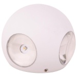 ΦΩΤΙΣΤΙΚΟ ΤΟΙΧΟΥ ΣΤΡΟΓΓΥΛΟ LED 8W Φ100X94 3000K IP65 ΛΕΥΚΟ PLUS ARTE ILLUMINA