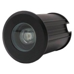 ΦΩΤΙΣΤΙΚΟ ΔΑΠΕΔΟΥ ΕΞΩΤΕΡΙΚΟ LED 3W IP65 85-265V Φ62mm ΜΑΥΡΟ PRO ARTE ILLUMINA