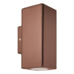 ΑΠΛΙΚΑ ΤΟΙΧΟΥ ΤΕΤΡΑΓΩΝΗ UP-DOWN ΠΛΑΣΤΙΚΗ GU10 ΑΝΤΙΚΕ ΧΑΛΚΟΥ ARTE ILLUMINA