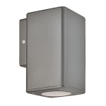 ΑΠΛΙΚΑ ΤΟΙΧΟΥ ΤΕΤΡΑΓΩΝΗ DOWN ΠΛΑΣΤΙΚΗ GU10 ΓΚΡΙ ARTE ILLUMINA