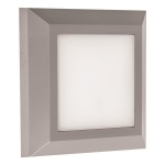 ΦΩΤΙΣΤΙΚΟ ΤΟΙΧΟΥ SLIM LED 3W IP65 230V 3000K 125X125mm ΓΚΡΙ PRO ARTE ILLUMINA