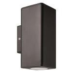 ΑΠΛΙΚΑ ΤΟΙΧΟΥ ΤΕΤΡΑΓΩΝΗ UP-DOWN ΠΛΑΣΤΙΚΗ GU10 ΜΑΥΡΗ ARTE ILLUMINA