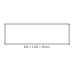 CEILING ALUM FRAME 30x120x6.5cm FOR OTIS, OTIS*N, PILO & ROVE LED PANELS (WITH SCREWS) - Image 2