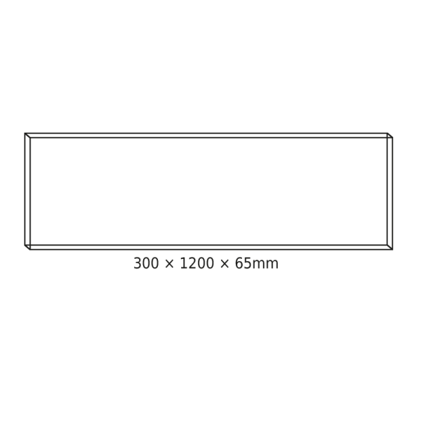 CEILING ALUM FRAME 30x120x6.5cm FOR OTIS, OTIS*N, PILO & ROVE LED PANELS (WITH SCREWS) - Image 2