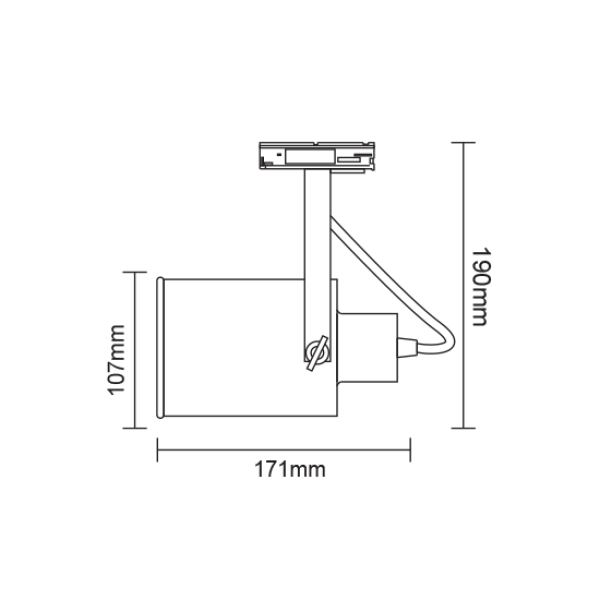 TRACK SPOT PAR30 3C WHITE GOLD BRUSHED No13 - Image 2