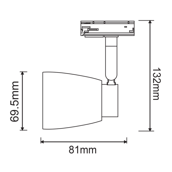 TRACK SPOT GU10 3C SATIN NICKEL No40 - Image 2