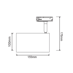 TRACK SPOT PAR 3C WHITE No68 - Image 2