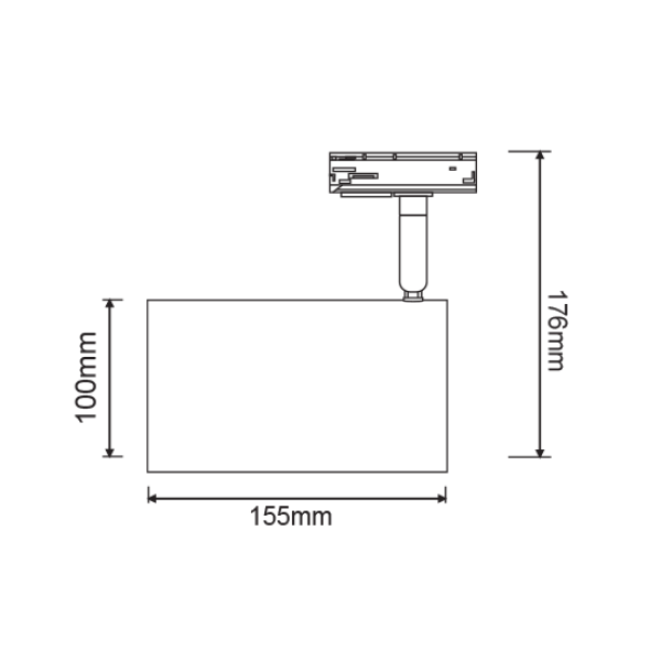 TRACK SPOT PAR 3C WHITE No68 - Image 2