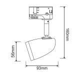 TRACK SPOT GU10 4C WHITE No75 - Image 2