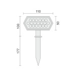 ΗΛΙΑΚΟ ΦΩΤΙΣΤΙΚΟ ΕΔΑΦΟΥΣ LED 4W 3000K - Image 2