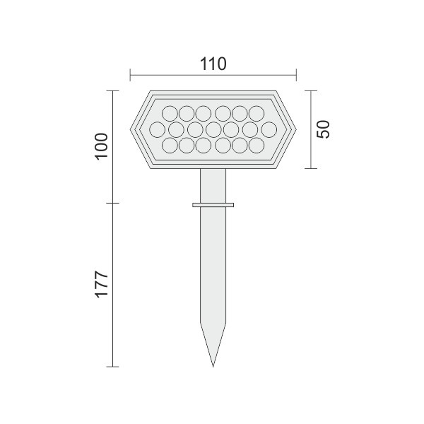 ΗΛΙΑΚΟ ΦΩΤΙΣΤΙΚΟ ΕΔΑΦΟΥΣ LED 4W 3000K - Image 2