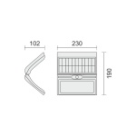 ΗΛΙΑΚΟ ΦΩΤΙΣΤΙΚΟ ΤΟΙΧΟΥ LED ΜΕ ΑΙΣΘΗΤΗΡΑ PIR 60W 6000K - Image 2