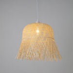 ΦΩΤΙΣΤΙΚΟ ΚΡΕΜΑΣΤΟ ΜΟΝΟΦΩΤΟ Ε27 MAX 60W D400XH430 BAMBOO ARTE ILLUMINA CROSSLINE