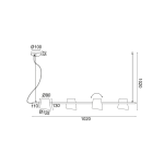 ΚΡΕΜΑΣΤΟ ΦΩΤΙΣΤΙΚΟ 4ΧΕ14 ΧΑΛΚΙΝΟ ΜΕΤΑΛΛΙΚΟ 27Χ102ΧΗ120CM AYRAN - Image 3